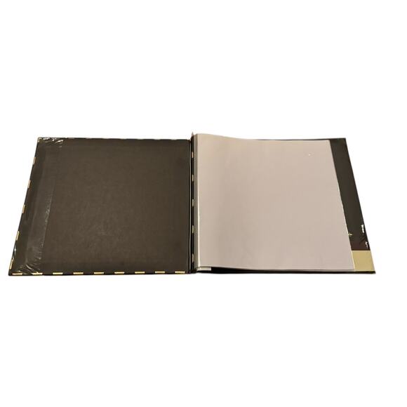 Recollections Scrapbook Photo Memory Book Album 12x12 Black Gold Polka Dot NEW - Picture 6 of 6